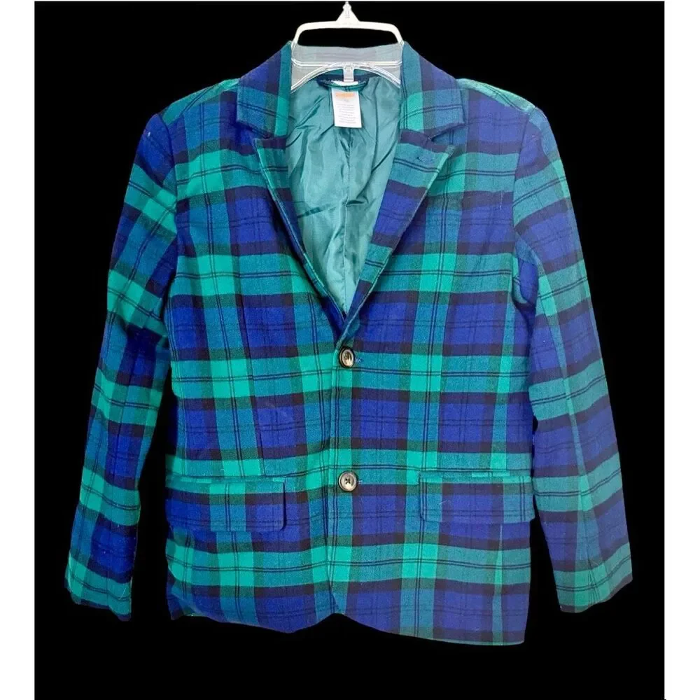 Gymboree Boys Plaid Blazer Sz. 10